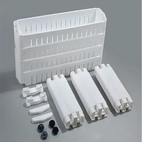 Slim Storage Cabinet Organizer 4 Shelf Rolling Pull Out Cart Rack Tower with Wheels {5}