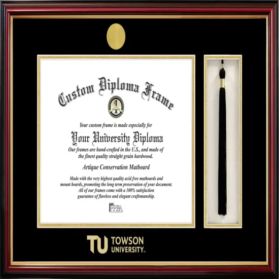 Towson University 14w x 11hTassel Box and Diploma Frame {1}