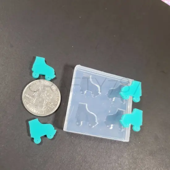 Roller Skates 2 Pairs Silicone Mold(B12) {2}