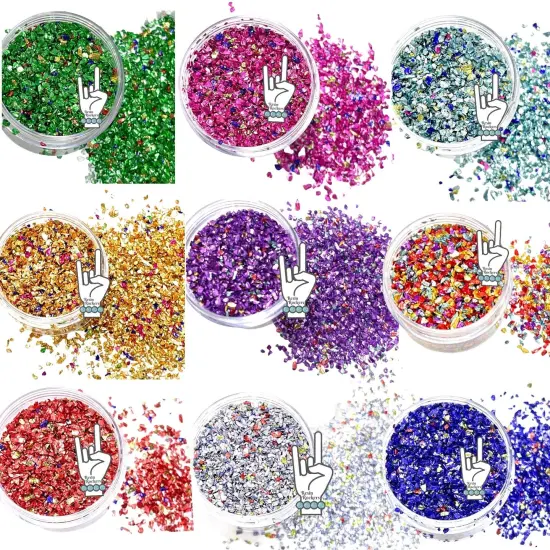 Resin Rockers Premium Grade German Glass Glitter Mix Bundle for Epoxy and UV Resin Art {1}