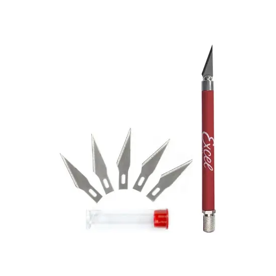 K18 Grip-On Knife With Extra Blades Red {1}