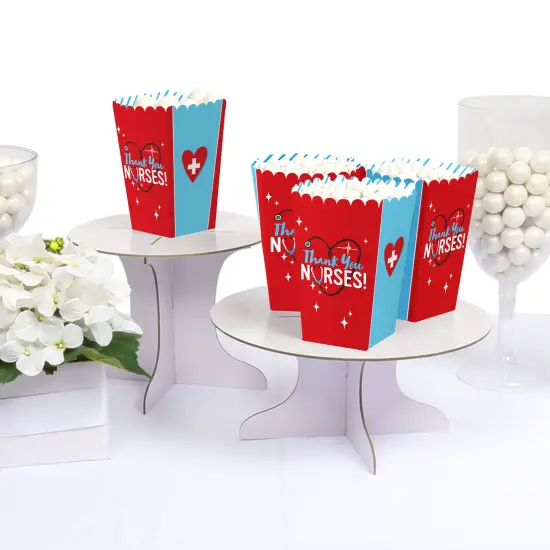 Thank You Nurses - Nurse Appreciation Week Favor Popcorn Treat Boxes - Set of 12 {4}