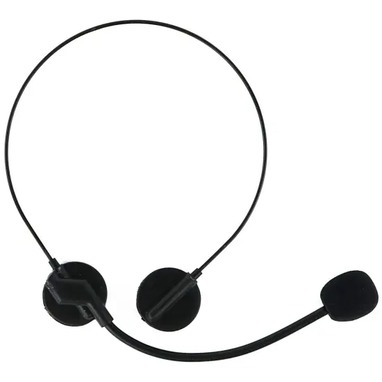 Rockstar Costume Accessories Headset - Fake Rock Star MJ Singer Microphone and Headphones Costume Accessory Prop Black {1}