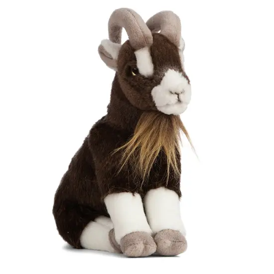 Sitting Brown Goat by LIVING NATURE - 8" {1}