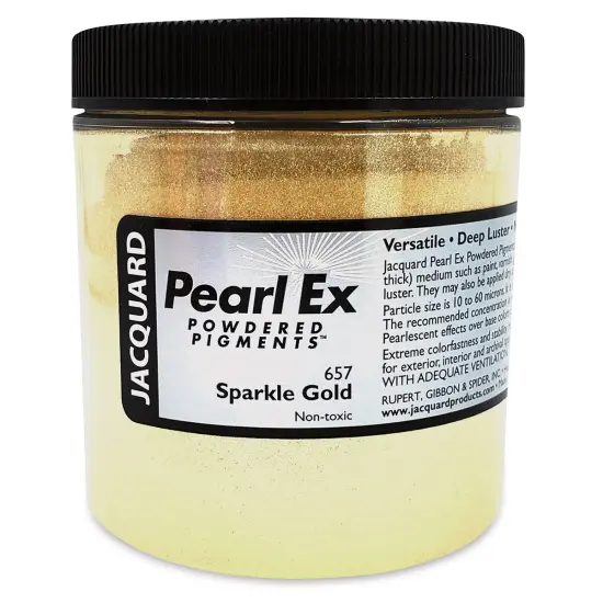 Jacquard Pearl-Ex Pigment - 4 oz, Sparkle Gold, Jar {1}