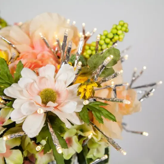 24" White Starburst Lighted Branches, Warm White LED, Twinkle Lights: Illuminate Your Space with LED Starburst Branch Lights {5}