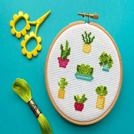 Plant Life Counted Cross Stitch DIY KIT {2}