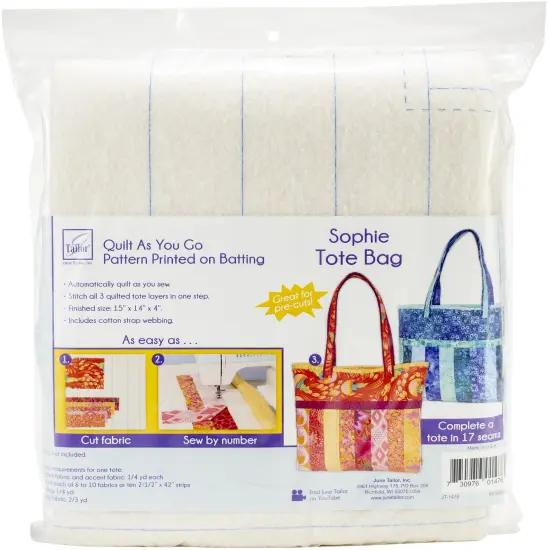 June Tailor Quilt As You Go Tote Bag-Sophie 15"X14"X14" {1}