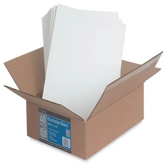 Crescent No. 99 University Grade Cold Press Illustration Board - 9" x 12", 14-Ply, Pkg of 40 Sheets {1}