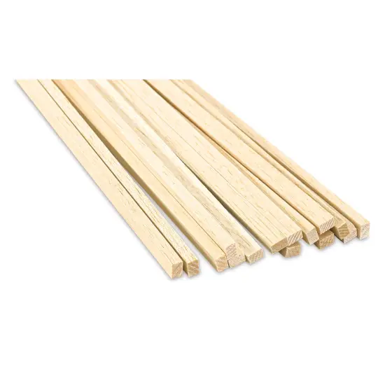 Bud Nosen Balsa Wood Sticks - 1/4" x 3/8" x 36", Pkg of 15 {1}