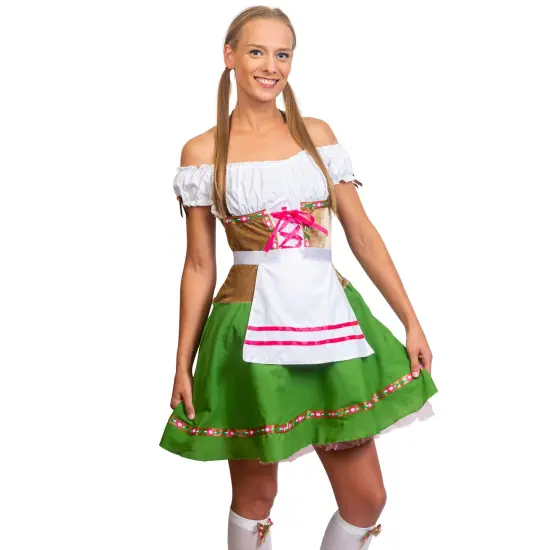 Oktoberfest Beer Girl Costumes - German Bavarian Traditional Womens Oktober Fest Dirndl Dress (Medium) {3}