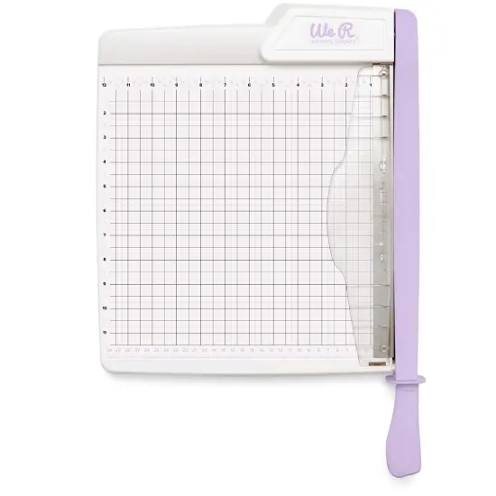 We R Memory Keepers Large Guillotine Cutter and Trimmer 12"x12" 60000666 Lilac {4}