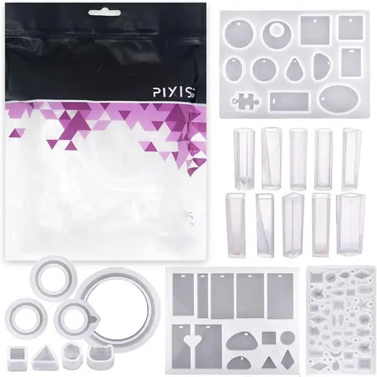 Pixiss Resin Molds for Jewelry, Earring Making Kit {1}