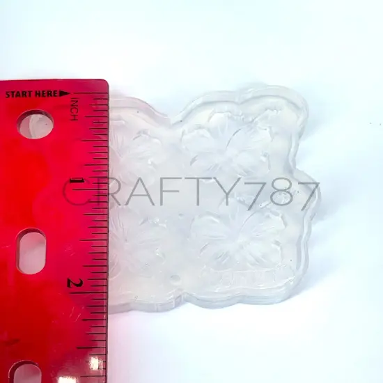 Hibiscus Flor de Maga Stud Earring Silicone Mold(A3) {3}