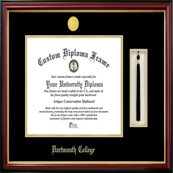Dartmouth College 16w x 12h Tassel Box and Diploma Frame {1}