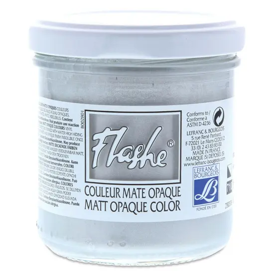 Lefranc & Bourgeois Flashe Vinyl Paint - 125 ml, Silver {1}