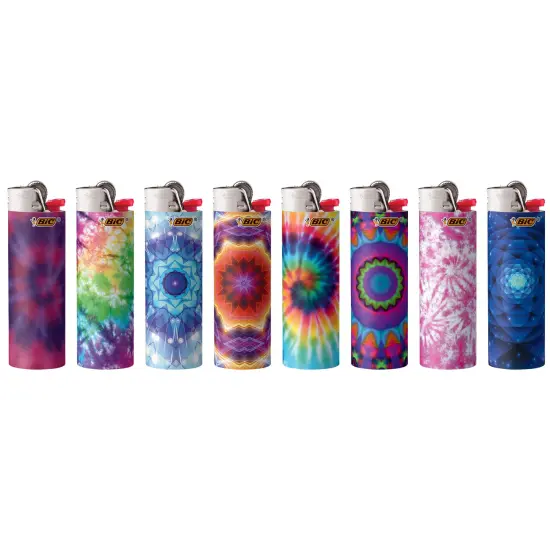 BIC Maxi Pocket Lighter, Special Edition Psychedelic Collection, Assorted Unique Lighter Designs, 50 Count Tray of Lighters {3}