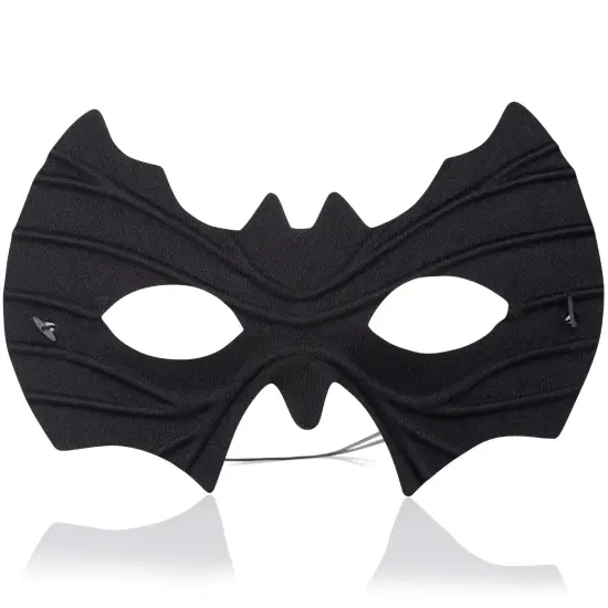 Bat Eye Mask Costume - Superhero Black Bat Face Masks Dress Up Costume Accessories for Adults and Kids {1}