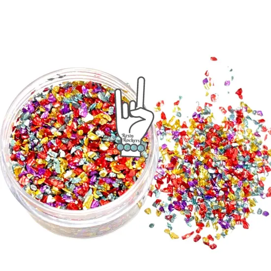 Tutti Frutti Premium Grade German Glass Glitter Mix for Epoxy and UV Resin Art {1}