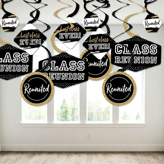 Big Dot of Happiness Reunited - School Class Reunion Party Hanging Decor - Party Decoration Swirls - Set of 40 {4}