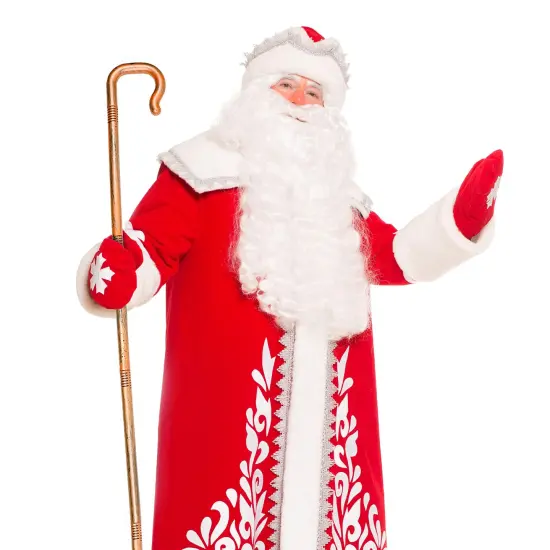 Shepherd's Costume Crook Staff - Shepherd Gold Wood Like Hook Cane for Cosplay and Dress Up {4}