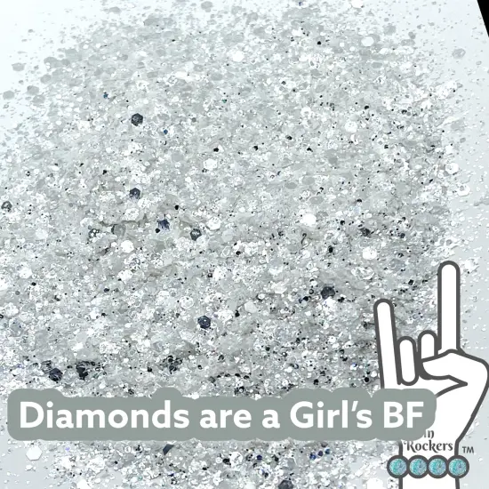 Diamonds are a Girl's BF Mirror Flash Premium Pixie for Poxy Chunky Glitter Mix {1}