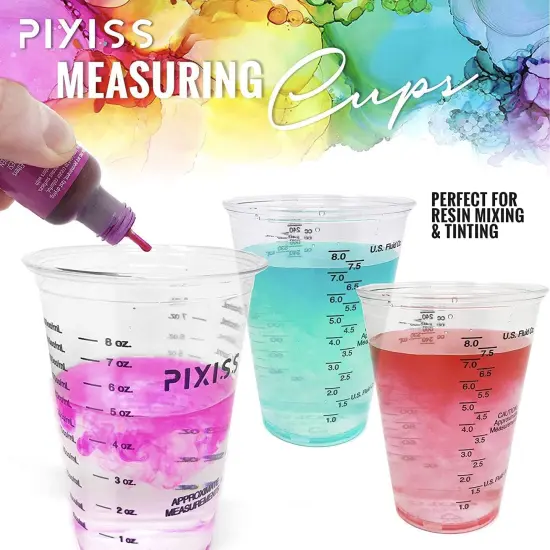 Pixiss Premium Handheld Rechargeable Resin Mixer and 20 Epoxy Resin Mixing Cups {3}