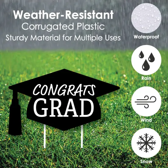 Big Dot of Happiness Honk for Our Graduate Outdoor Decorations - Graduation Yard Signs - Set of 8 {4}