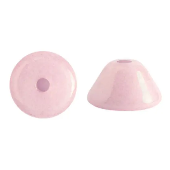 Konos Par Puca&reg;, Czech glass bead, Opaque Light Rose Ceramic Look, 10 grams {2}
