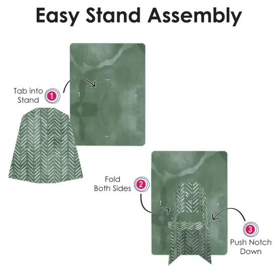 Big Dot of Happiness Boho Botanical - Greenery Party 4x6 Picture Display - Paper Photo Frames - Set of 12 {7}