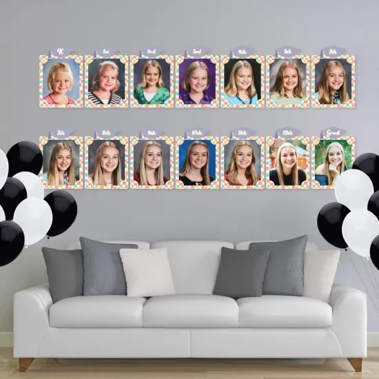Big Dot of Happiness Groovy Grad - 8 x 10 inches K-12 School Photo Holder - DIY Hippie Graduation Party Decor - Picturific Display {3}