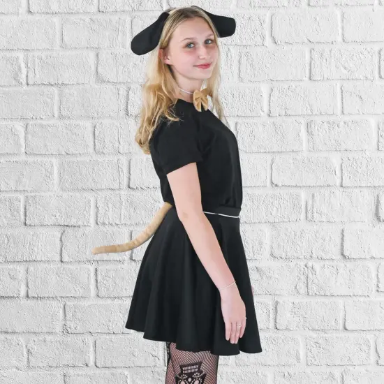 Puppy Dog Costume Set - Brown and Black Dog Ears, Bow Tie and Tail Accessories Kit for Kids of All Ages {3}