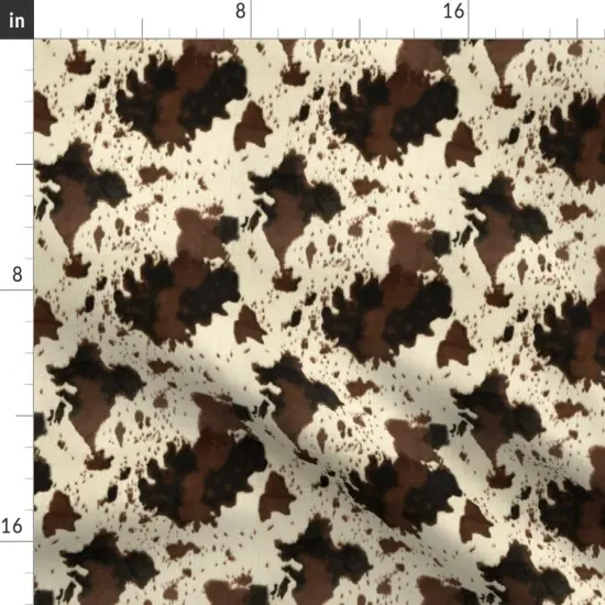 Various Fabrics by the Yard or Fat Quarter Faux Cowhide Cowboy Rodeo Western Ranch Custom Printed Fabric by Spoonflower {2}