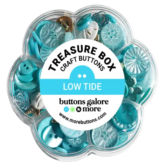Buttons Galore Treasure Box Fancy Designer Buttons for Sewing and Crafts, Scrapbooks and Paper Crafts - 100+ Buttons {1}