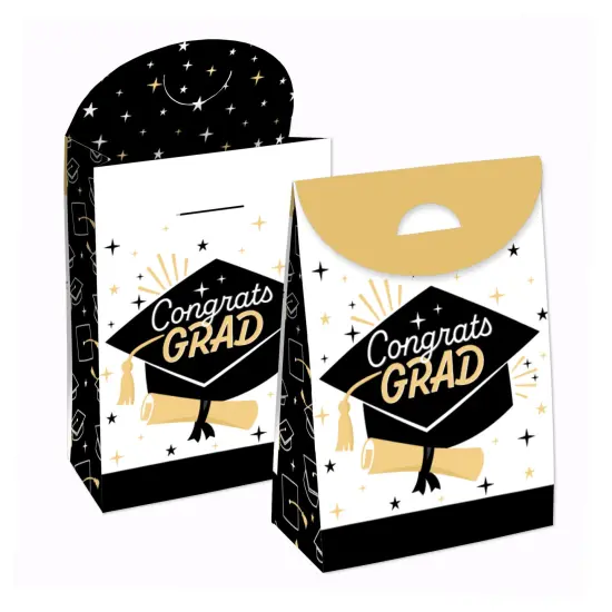 Big Dot of Happiness Goodbye High School, Hello College - Graduation Gift Favor Bags - Party Goodie Boxes - Set of 12 {1}