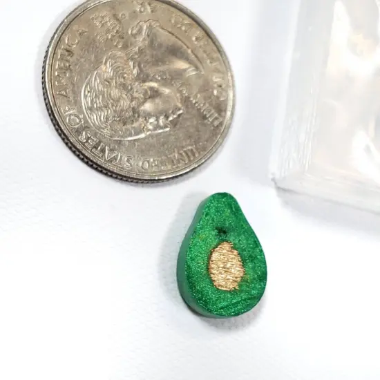 Avocado Aguacate Earring Stud Silicone Mold (A7) {3}