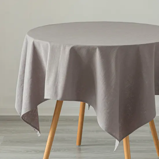 Deerlux 100% Pure Linen Washable Tablecloth Solid Color {1}
