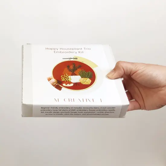 MCreativeJ Happy Houseplant Trio - Intermediate Embroidery Kit {4}