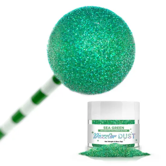 Bakell - Sea Green Dazzler Dust (5g, 1x Jar) Non-Toxic Decorating Glitter for Arts and Crafts {1}
