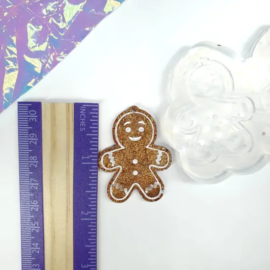 Cute Gingerbread Man Cookie Earring Mold(C3) {3}