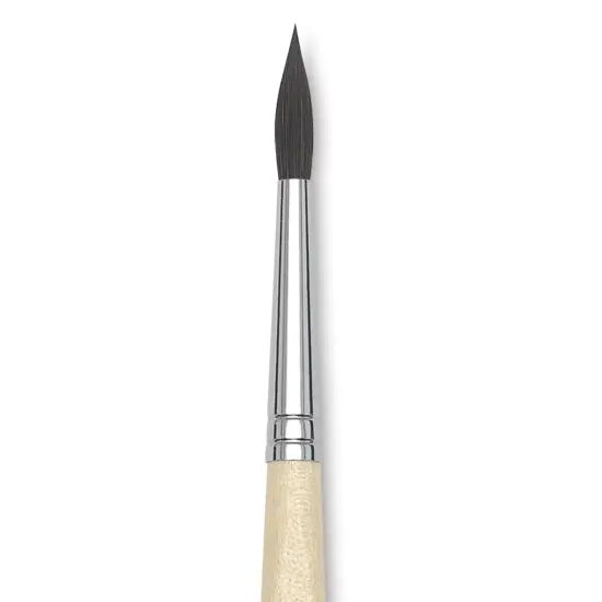 Da Vinci Da Vinci Petit Gris Pur Blue Squirrel Brush - Round, Short Handle, Size 6 {2}