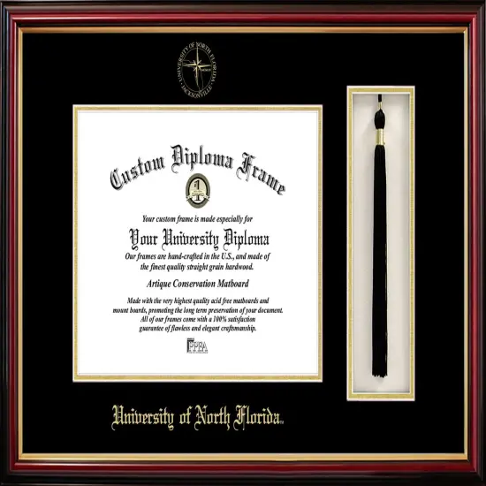 University of North Florida 11w x 8.5h Tassel Box and Diploma Frame {1}