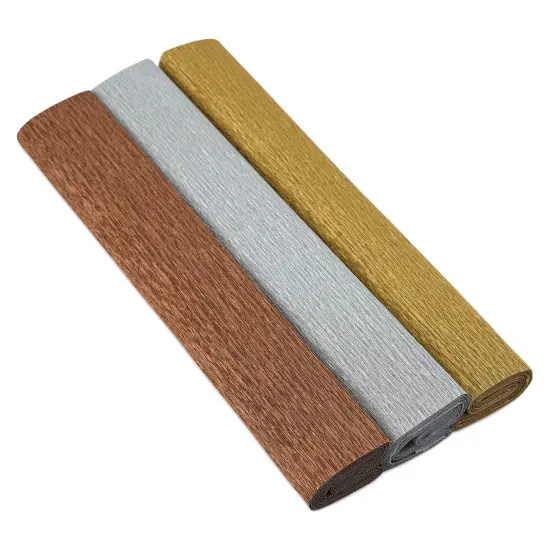Lia Griffith Crepe Paper - Extra Fine Half Sheets, Metallic, Pkg of 3 {1}