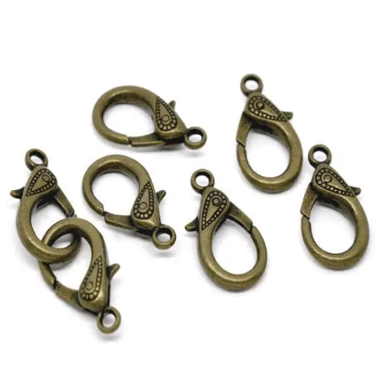 *10* 31x16mm Antique Bronze Lobster Clasps {6}