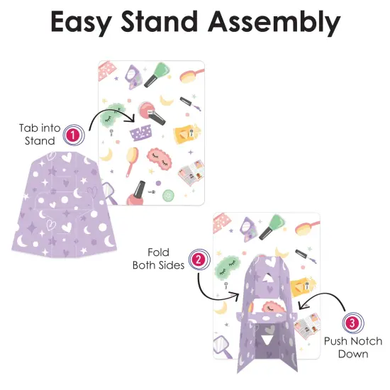 Big Dot of Happiness Pajama Slumber Party - Girls Sleepover Birthday Party 4x6 Picture Display - Paper Photo Frames - Set of 12 {7}