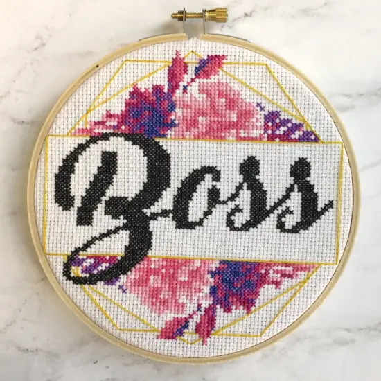 Boss Counted Cross Stitch DIY KIT {2}