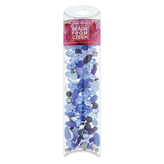 John Bead Czech Glass Bead Mix - Indigo, 100 g {1}