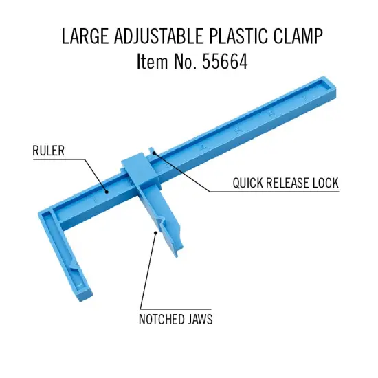 Large Adjustable Plastic Clamp {2}