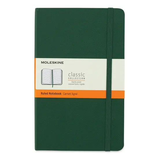 Moleskine Classic Hardcover Notebook - Myrtle Green, Ruled, 8-1/4" x 5" {1}