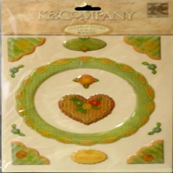 K & Company Clearly Yours Cuddly Frame Epoxy Dimensional Stickers {1}